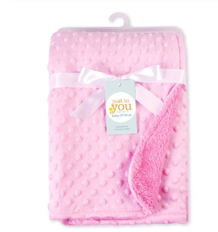 Cozy Baby Dot Blanket: Ultra-Soft Minky for Snuggles