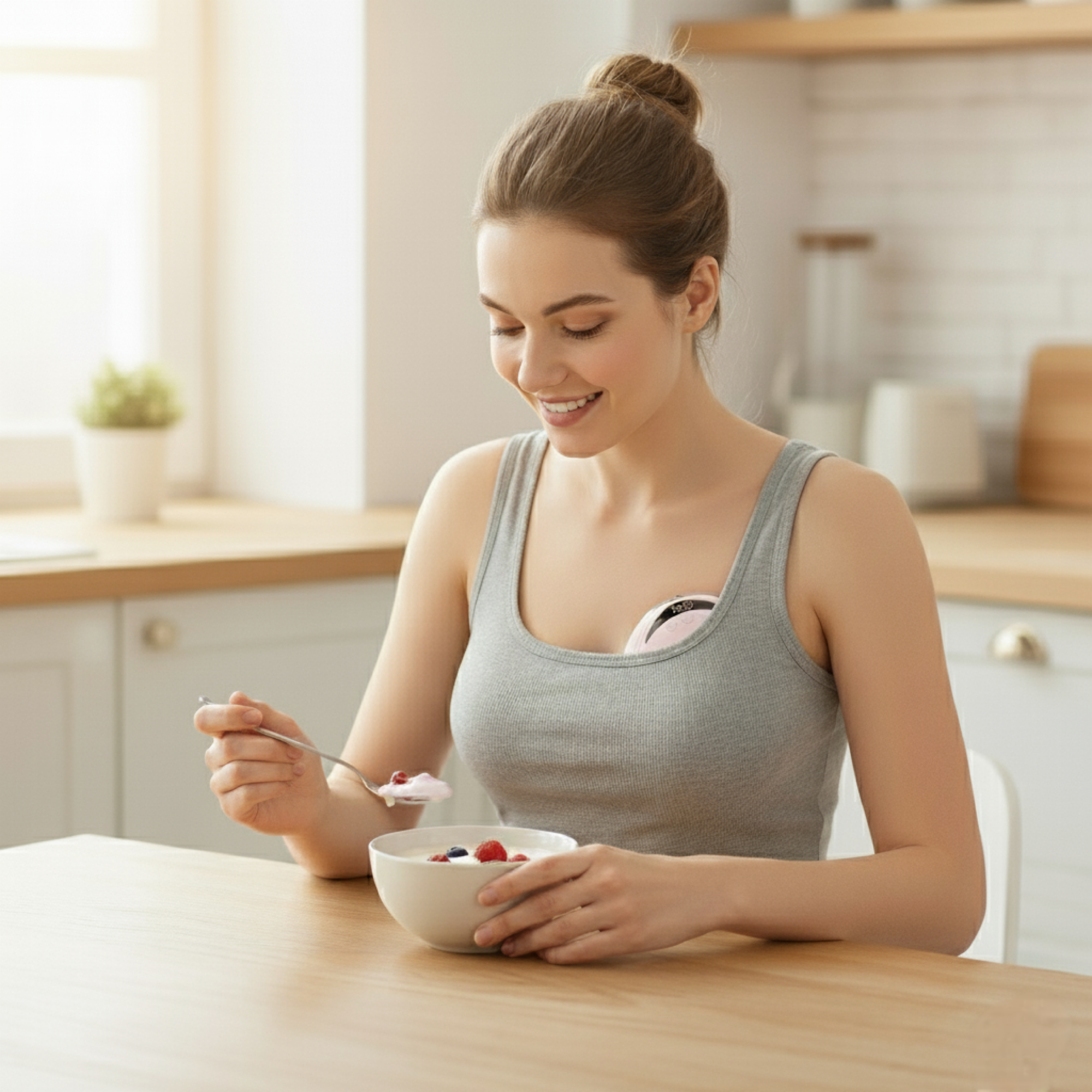 Hands Free automatic Breast wearable  Pump