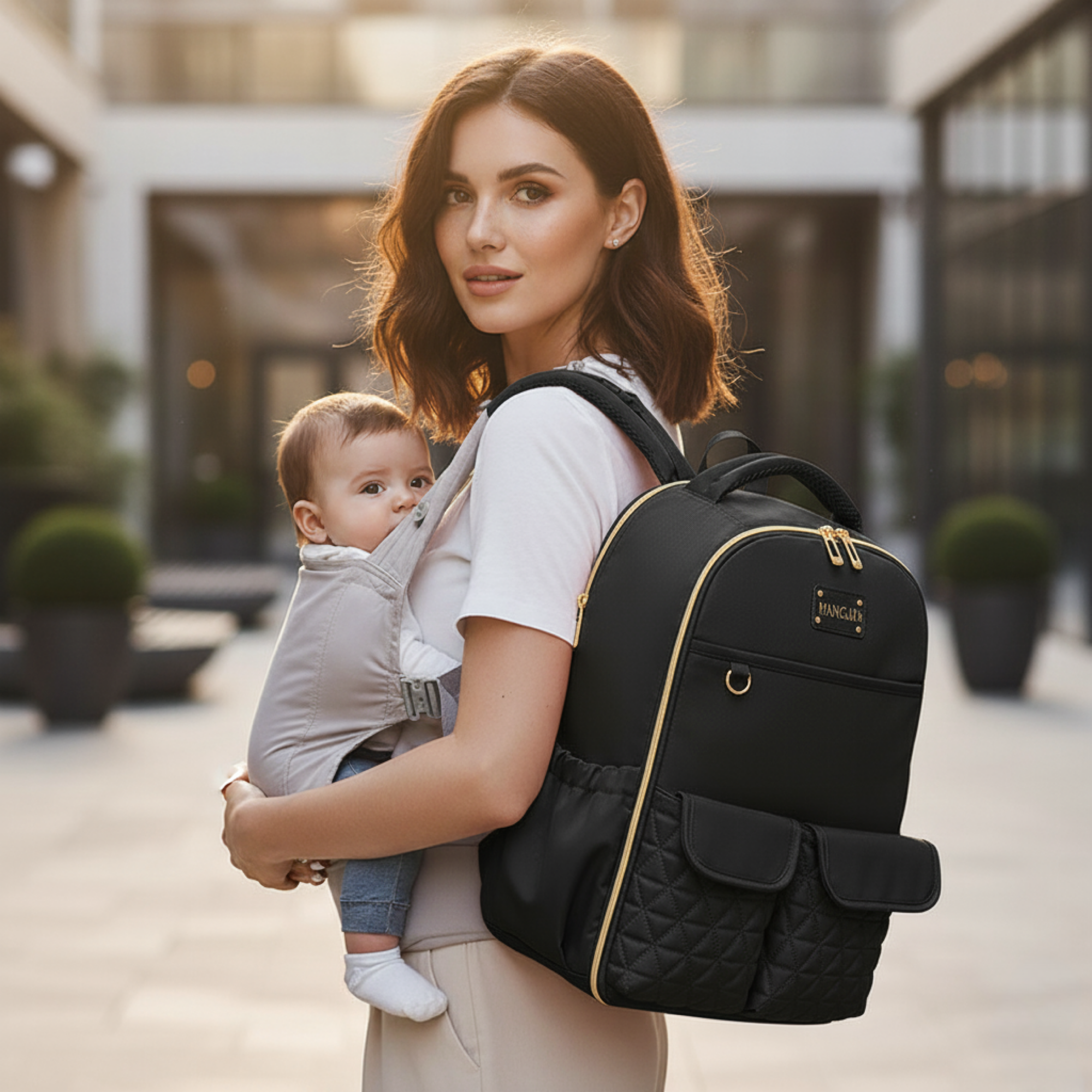 Mummy Bag Large Capacity Multi-pocket Diaper Bag