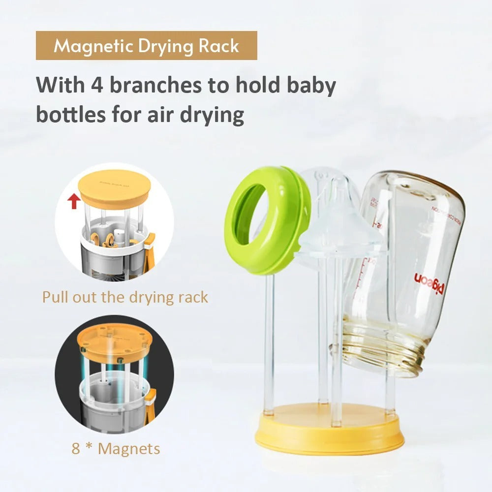 Safe & Gentle Silicone Baby Bottle Cleaning Brush Kit