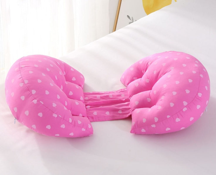 butterfly shape double semicircle pregnant woman waist pillow