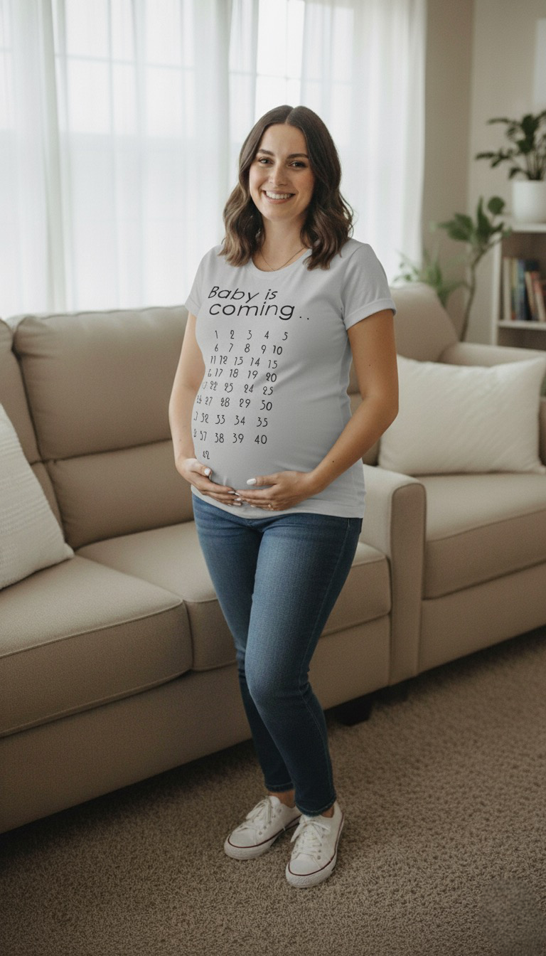 Celebrate the News: “Baby Is Coming” Pregnancy Shirt