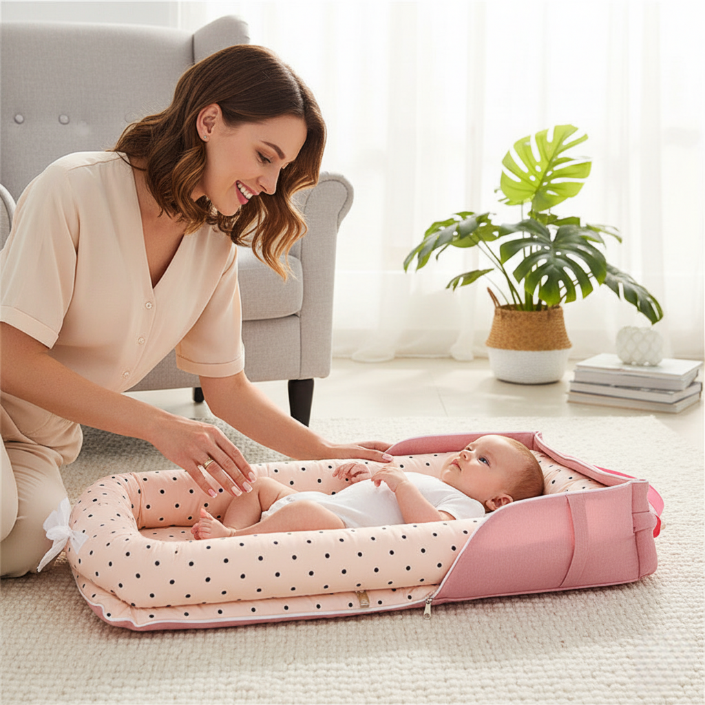 Cotton Cozynest Portable  Baby Bed