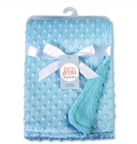 Cozy Baby Dot Blanket: Ultra-Soft Minky for Snuggles
