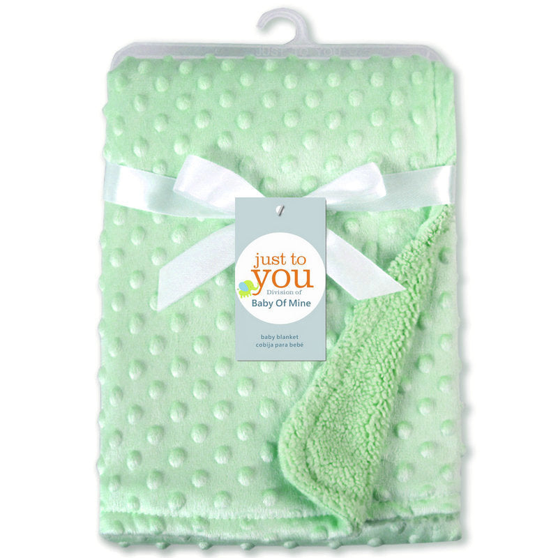 Cozy Baby Dot Blanket: Ultra-Soft Minky for Snuggles