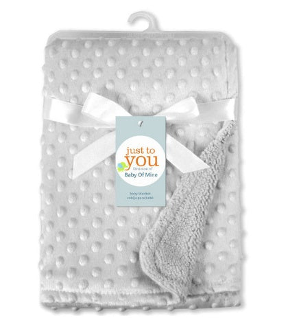 Cozy Baby Dot Blanket: Ultra-Soft Minky for Snuggles