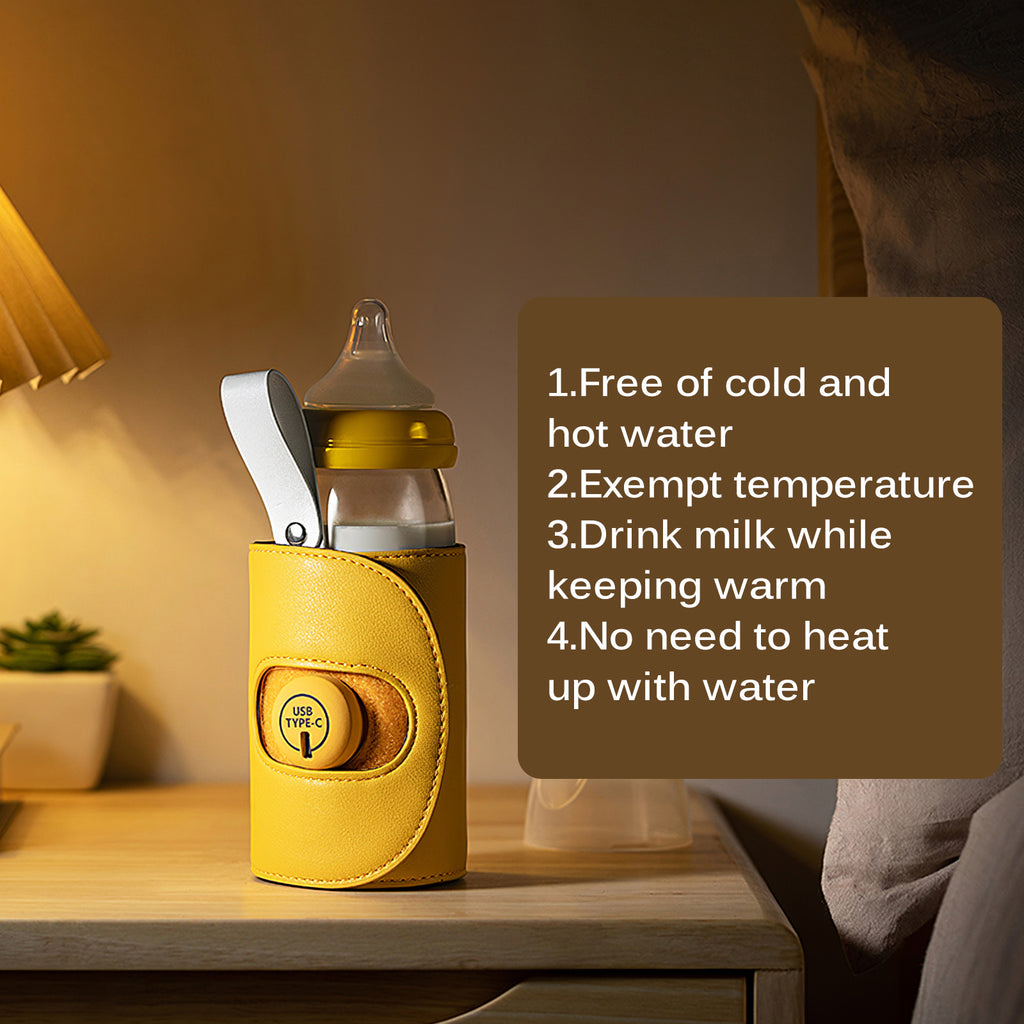Portable  USB Milk Warmer Sleeve for Calm, Ready Feedings