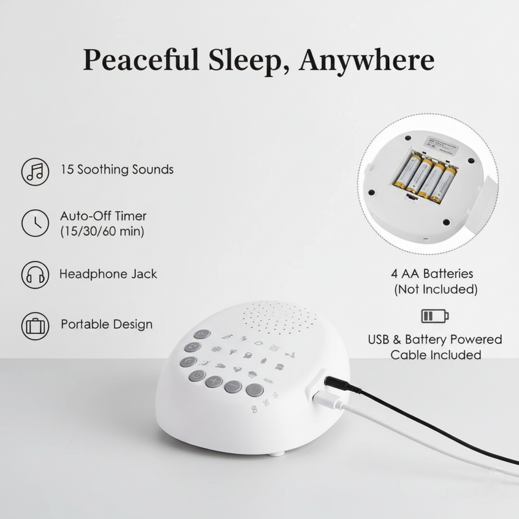 White Noise Machine for Baby Sleeping & Relaxation
