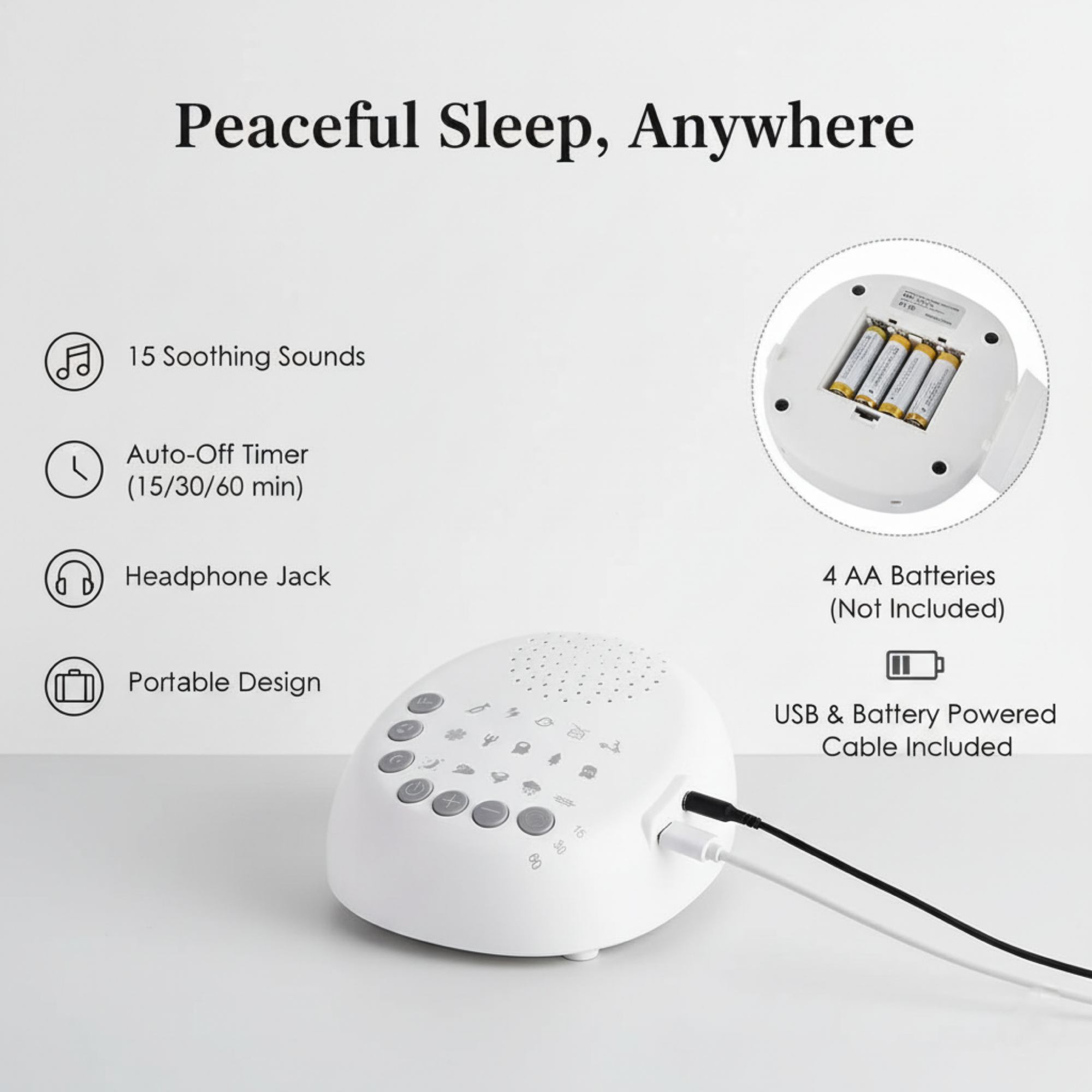 White Noise Machine for Baby Sleeping & Relaxation