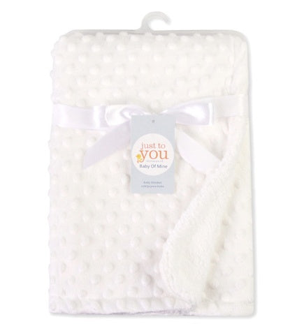 Cozy Baby Dot Blanket: Ultra-Soft Minky for Snuggles