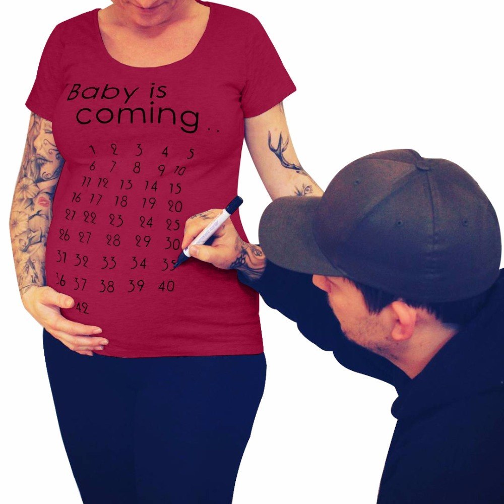 Celebrate the News: “Baby Is Coming” Pregnancy Shirt