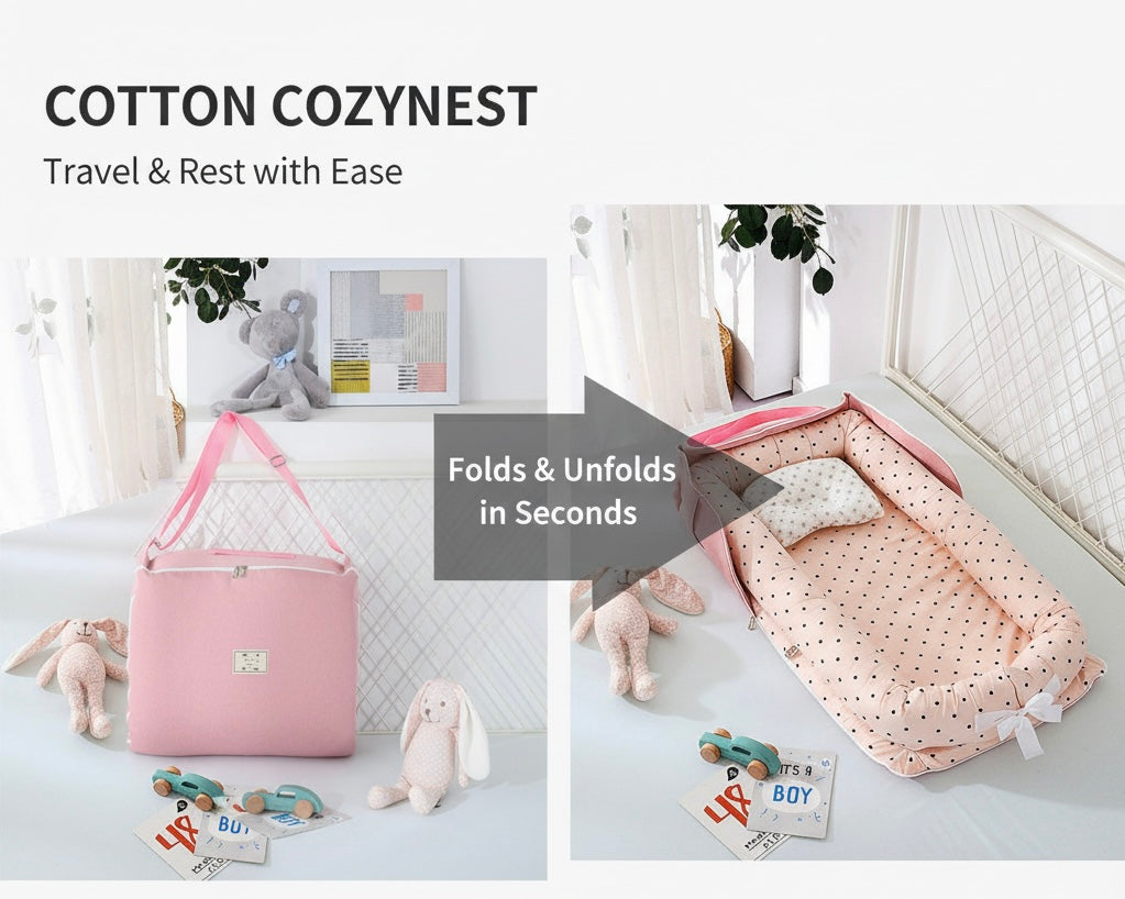 Cotton Cozynest Portable  Baby Bed