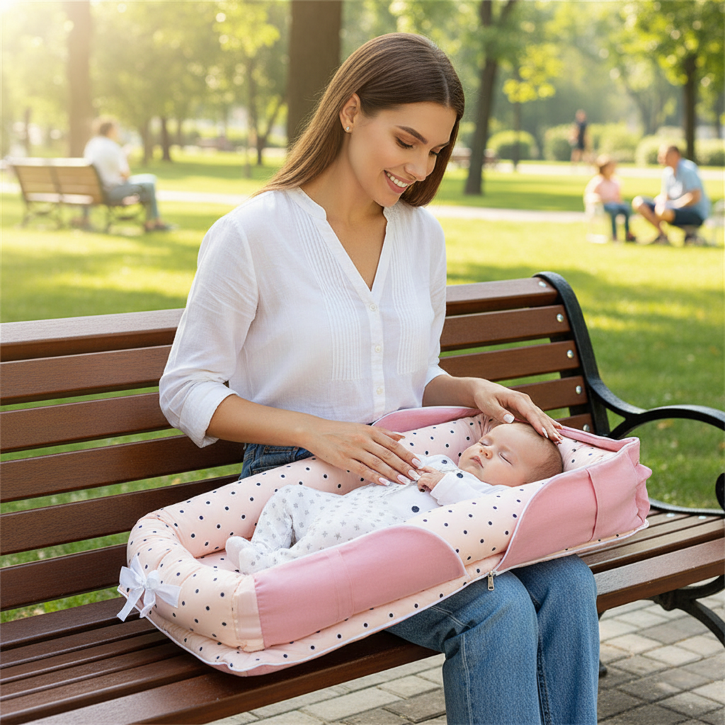 Cotton Cozynest Portable  Baby Bed