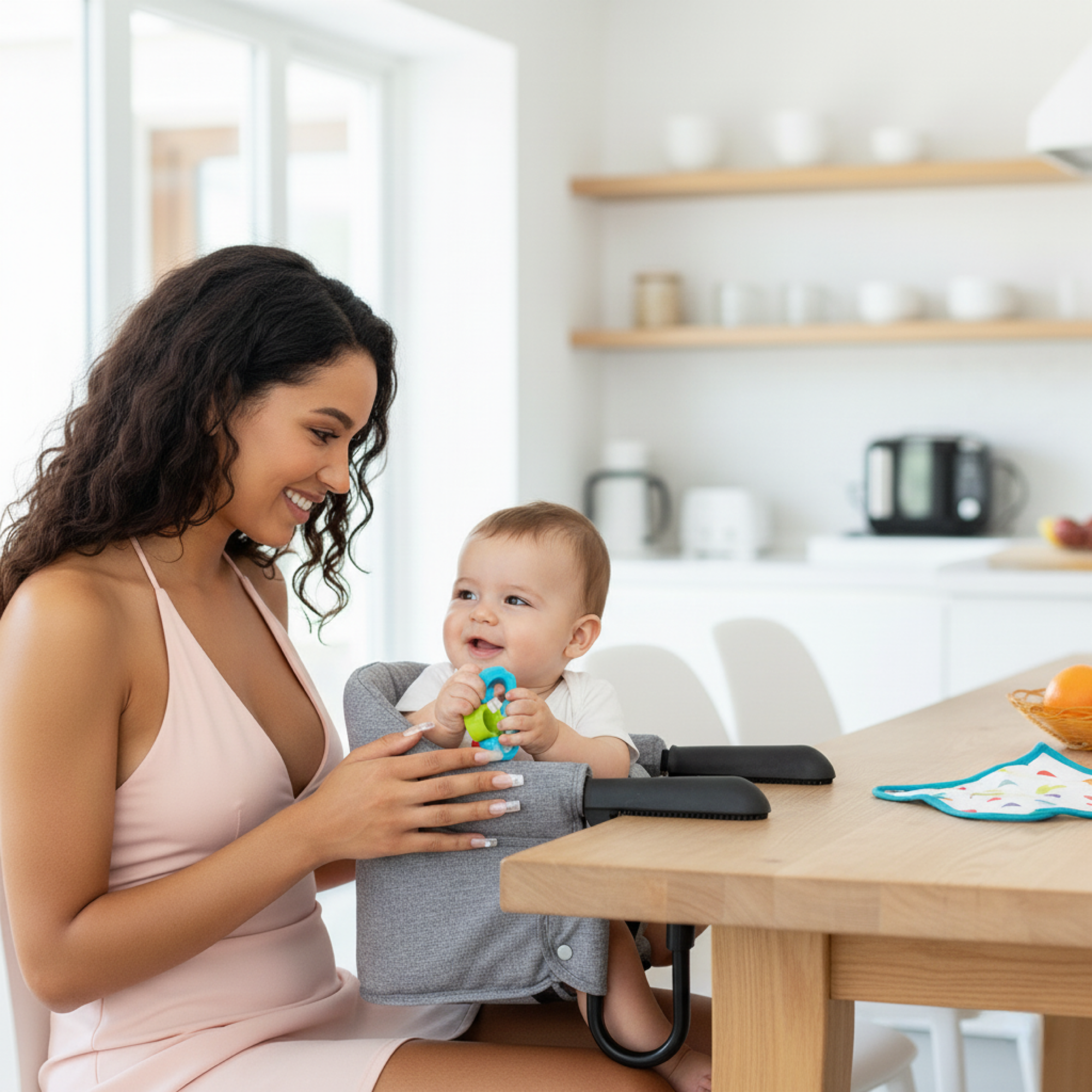 Portable Baby High-Chair Cover for Calm, Cozy Feeding