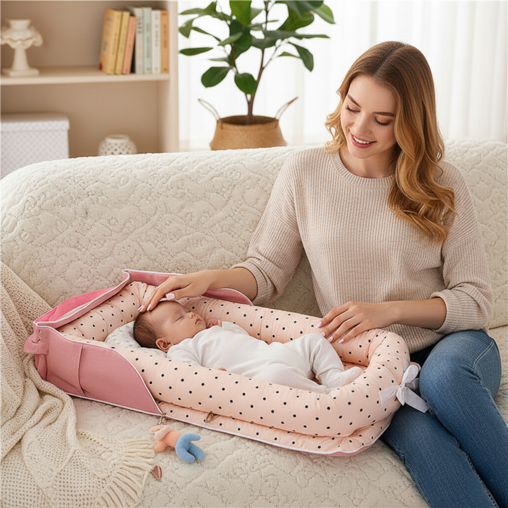 Cotton Cozynest Portable  Baby Bed
