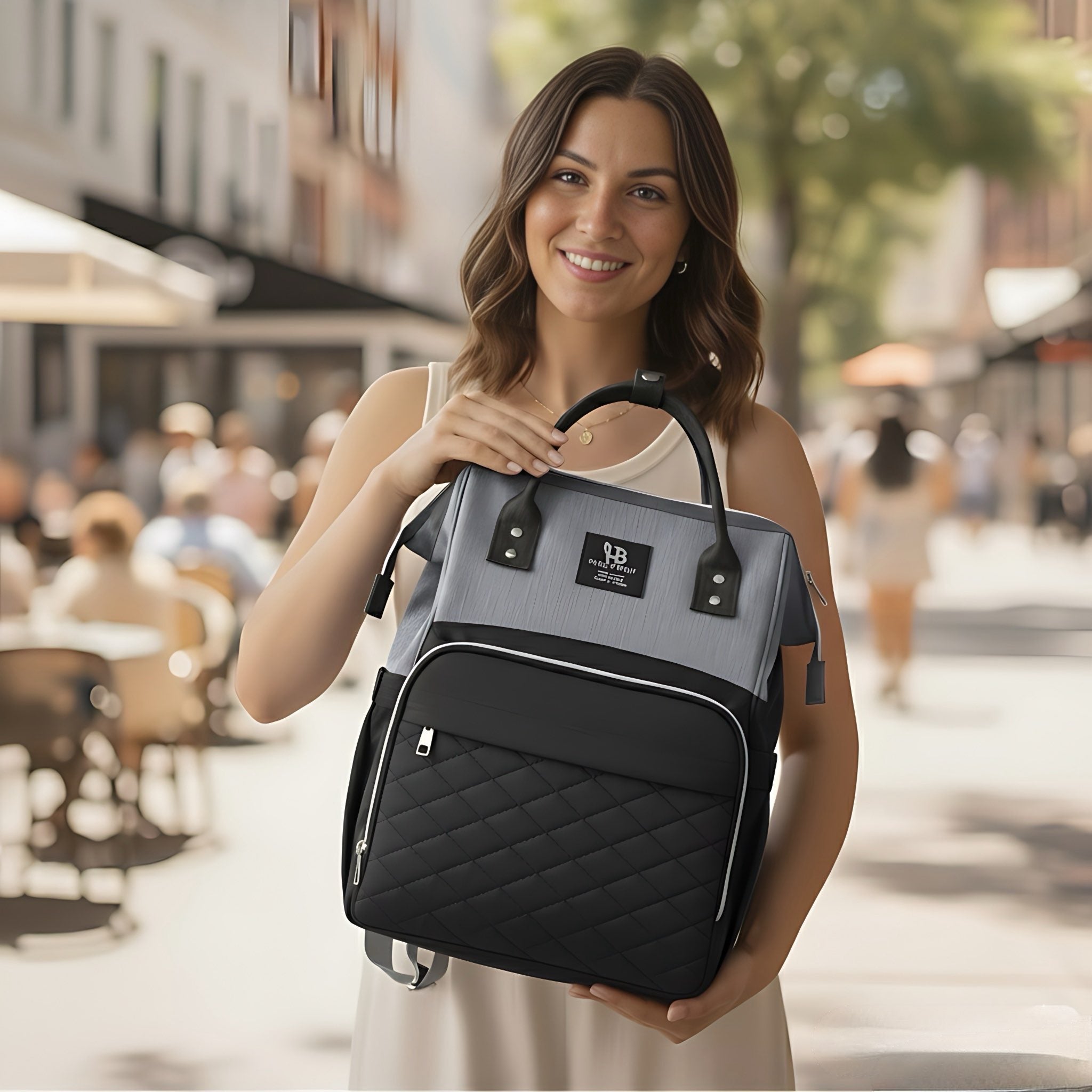Everyday Comfort Baby Diaper Bag with USB Charging