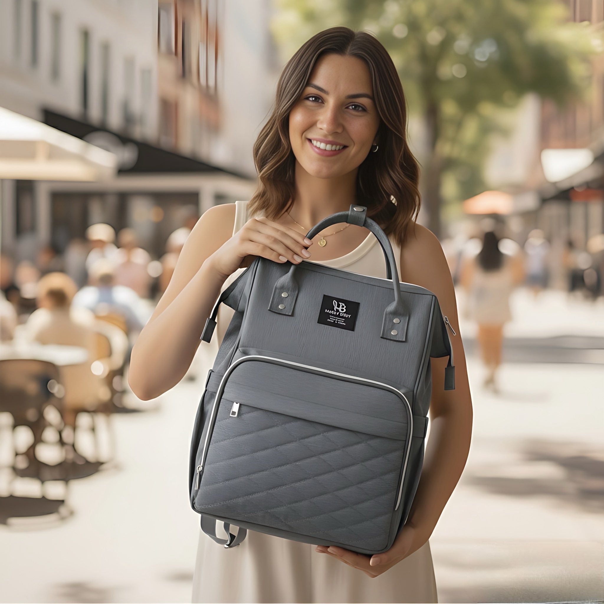 Everyday Comfort Baby Diaper Bag with USB Charging