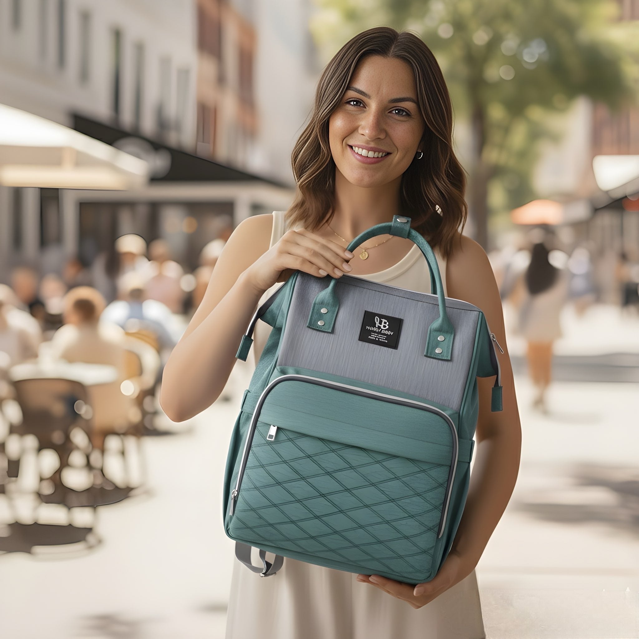 Everyday Comfort Baby Diaper Bag with USB Charging