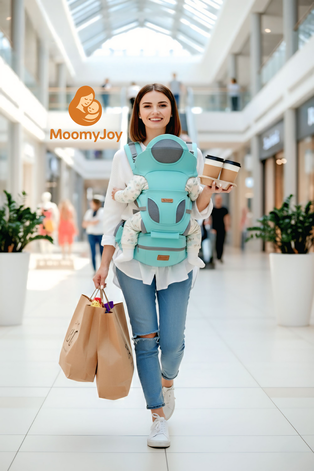 3-in-1 Kangaroo Snuggle Carrier – Safe, Comfy & Hands Free